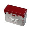 03-901.2 - LENS RED FLAT 17,6X37.6 PLASTIC