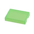 AT4117F - CAP PUSHBUTTON RECT CLEAR/GREEN