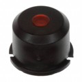 1E098 - CAP TACTILE ROUND BLK/RED LENS