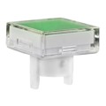 AT4158JF - CAP PUSHBUTTON SQUARE CLEAR/GRN