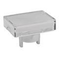 AT4022JB - CAP PUSHBUTTON RECT CLEAR/WHITE