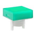 AT485FF - CAP PUSHBUTTON SQUARE GREEN