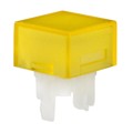 AT4166DB - CAP PUSHBUTTON SQUARE AMBER/WHT