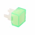 AT4166FB - CAP PUSHBUTTON SQUARE GRN/WHITE