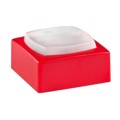 AT4076BC - CAP TACTILE SQUARE WHITE/RED