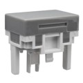 AT4030H - CAP PUSHBUTTON RECTANGULAR GRAY