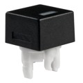 AT4052AB - CAP PUSHBUTTON SQ BLK/WHT LENS