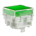 AT4176JF - CAP PUSHBUTTON SQUARE CLEAR/GRN