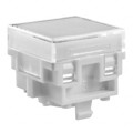 AT4176JB - CAP PUSHBUTTON SQUARE CLEAR/WHT