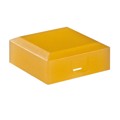 AT3075D - CAP PUSHBUTTON SQUARE AMBER