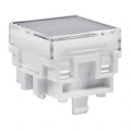 AT477JB - CAP PUSHBUTTON SQUARE CLEAR/WHT