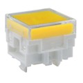 AT477JE - CAP PUSHBUTTON SQUARE CLEAR/YEL