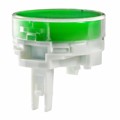 AT4164JF - CAP PUSHBUTTON ROUND CLEAR/GREEN