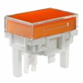 AT4163JD - CAP PUSHBUTTON RECT CLEAR/AMBER
