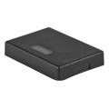 AT4120AB - CAP PUSHBUTTON RECT BLK/WHT LENS