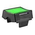 AT4125F - CAP ROCKER RECTANGULAR BLK/GREEN