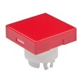 AT3001CB - CAP PUSHBUTTON SQUARE RED/WHITE