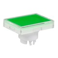 AT3006JF - CAP PUSHBUTTON RECT CLEAR/GREEN