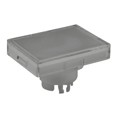 AT3016JB - CAP PUSHBUTTON RECT CLEAR/WHITE