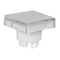 AT3014JB - CAP PUSHBUTTON SQUARE CLEAR/WHT
