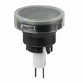 AT3011D02JA - CAP PUSHBUTTON ROUND CLEAR/BLACK