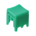 P23493 - CAP PUSHBUTTON SQUARE GREEN