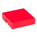 AT4074C - CAP PUSHBUTTON SQUARE CLEAR/RED