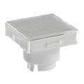 AT3004JB - CAP PUSHBUTTON SQUARE CLEAR/WHT