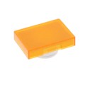 A165L-JY - CAP PUSHBUTTON RECT YELLOW
