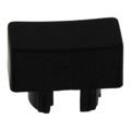 1P09 - CAP TACTILE RECTANGULAR BLACK