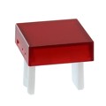 31-951.2 - LENS RED FLAT 15.2X15.2 PLASTIC