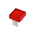 01-985.2 - LENS RED FLAT 12.8X12.8 PLASTIC