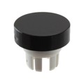 51-931.0 - LENS BLACK FLAT D15.8 PLASTIC OP