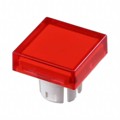 51-953.2 - LENS RED FLAT 15.2X15.2 PLASTIC