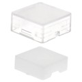 AML51-C11W - CAP PUSHBUTTON SQUARE WHITE