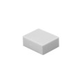 AT4192JB - CAP PUSHBUTTON RECT CLEAR/WHITE