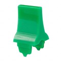 AT436F - CAP ROCKER RECTANGULAR GREEN
