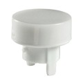 AT486BB - CAP PUSHBUTTON ROUND WHITE