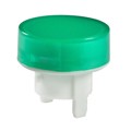 AT486FB - CAP PUSHBUTTON ROUND GREEN/WHITE