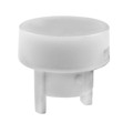 AT486BC - CAP PUSHBUTTON ROUND WHITE/RED