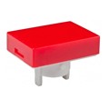 AT4021CB - CAP PUSHBUTTON RECT RED/WHITE