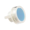 AT488JG - CAP PUSHBUTTON ROUND CLEAR/BLUE