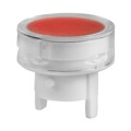 AT488JC - CAP PUSHBUTTON ROUND CLEAR/RED
