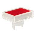 AT4159JC - CAP PUSHBUTTON RECT CLEAR/RED