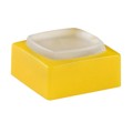 AT4076BE - CAP TACTILE SQUARE WHITE/YELLOW