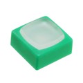 AT4076BF - CAP TACTILE SQUARE WHITE/GREEN
