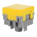 AT484E - CAP PUSHBUTTON SQUARE YELLOW