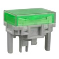 AT4028JF - CAP PUSHBUTTON RECT CLEAR/GREEN