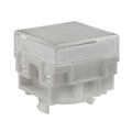 AT478JB - CAP PUSHBUTTON SQUARE CLEAR/WHT