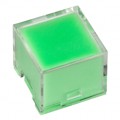 AT3022JF - CAP PUSHBUTTON SQUARE CLEAR/GRN